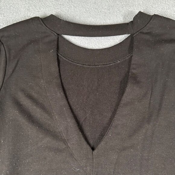 RBX Womens Small Black No Sweat Pullover Open V-Back Shirt Long Sleeve - Picture 6 of 11